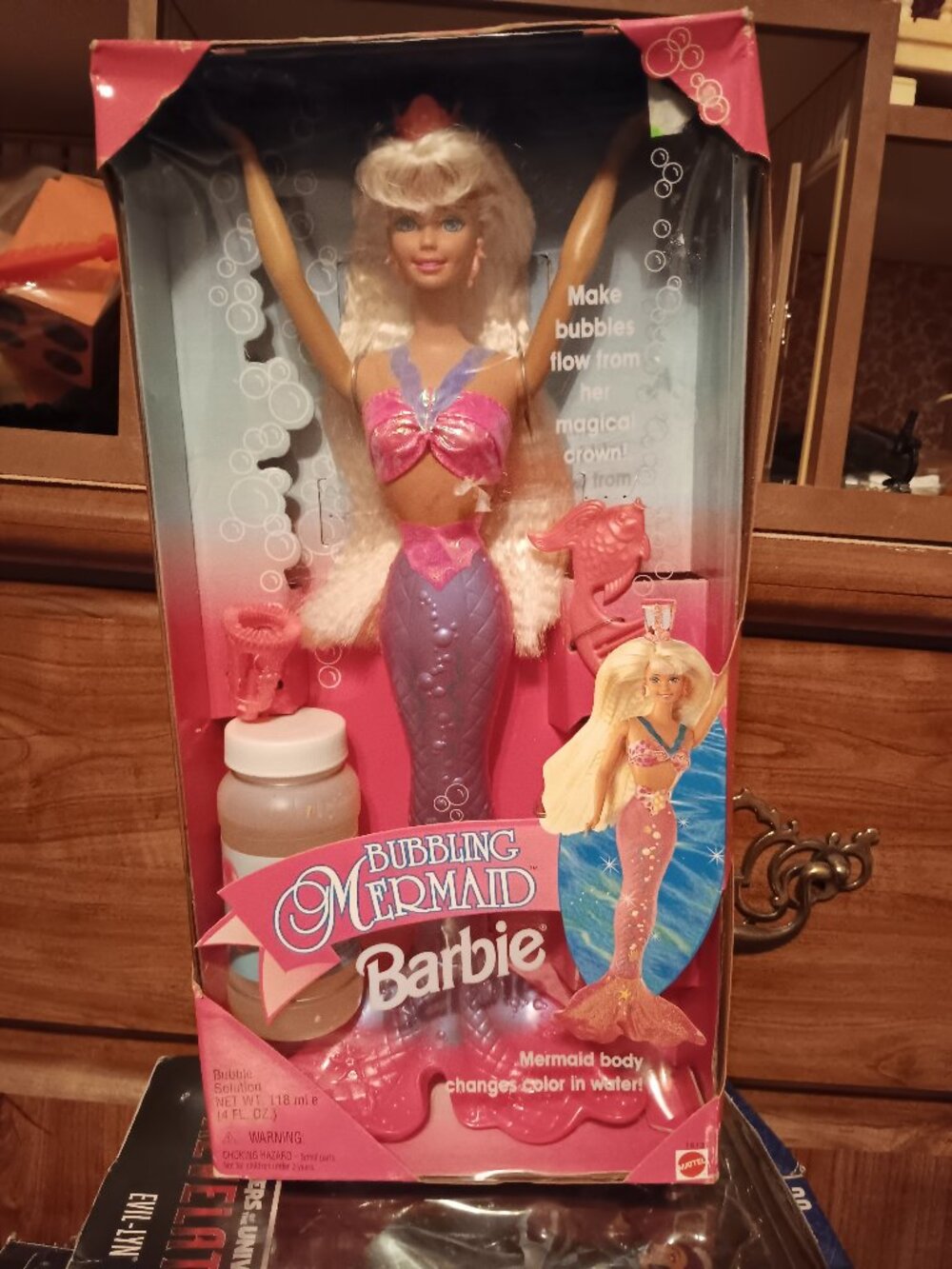 Vintage Bubbling Mermaid Barbie NIB
